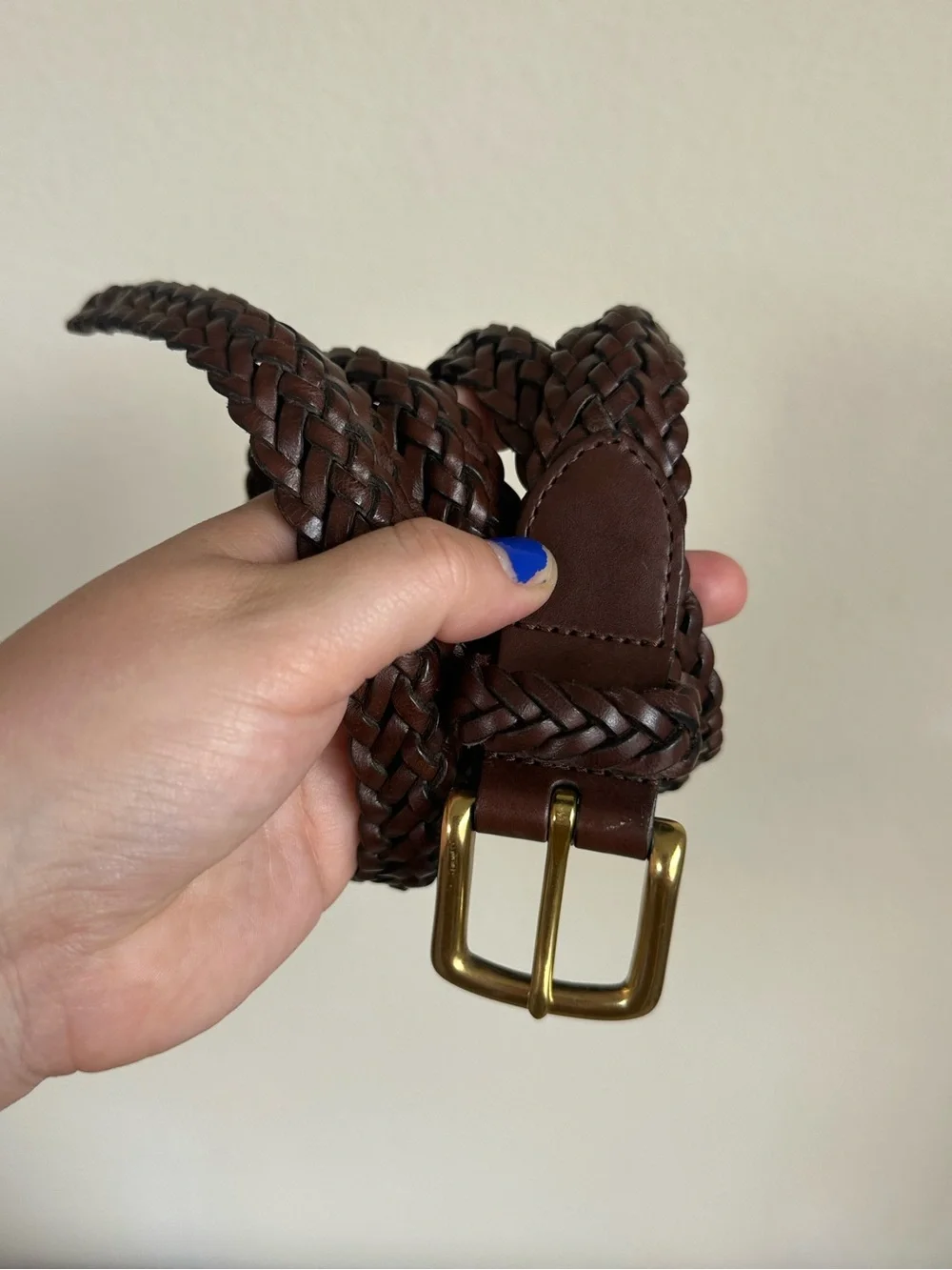 Coach Woven Leather Belt